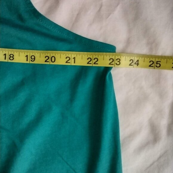 Roman's Green, sleeveless tank top, 1X, 35" long, 60% cotton, 40% polyester - Picture 8 of 10
